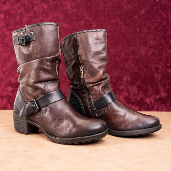 PIKOLINOS Brown Combat & Moto Boots - Picture 1 of 7